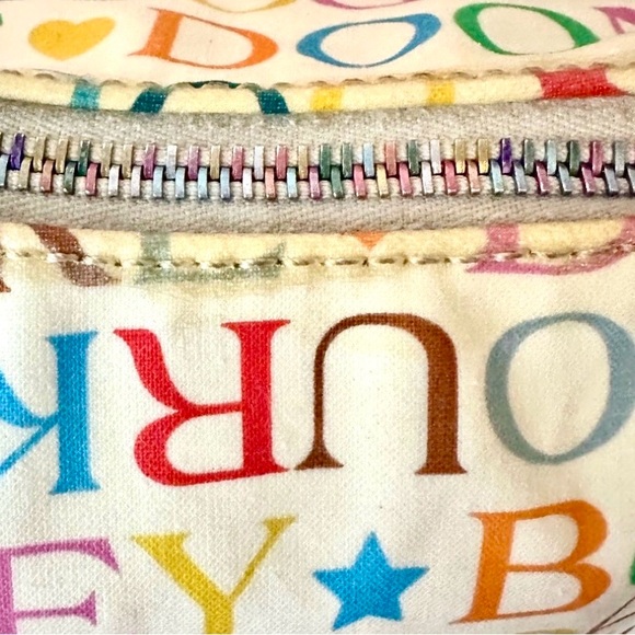 Dooney & Bourke RAINBOW Y2K Bag With Pink Heart Charm - Picture 7 of 16